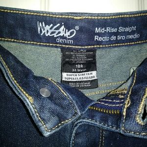 Mossimo Denim Mid Rise Straight Jeans